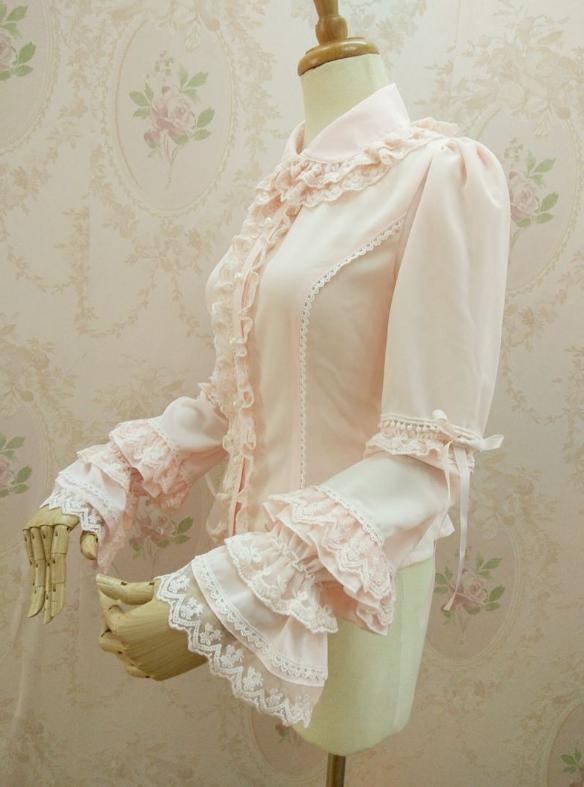 Yilia - Double-layer Flounce Chiffon Lolita - Blouse Innerwear