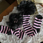 One pair of lace-trim over-the-knee socks / One Size