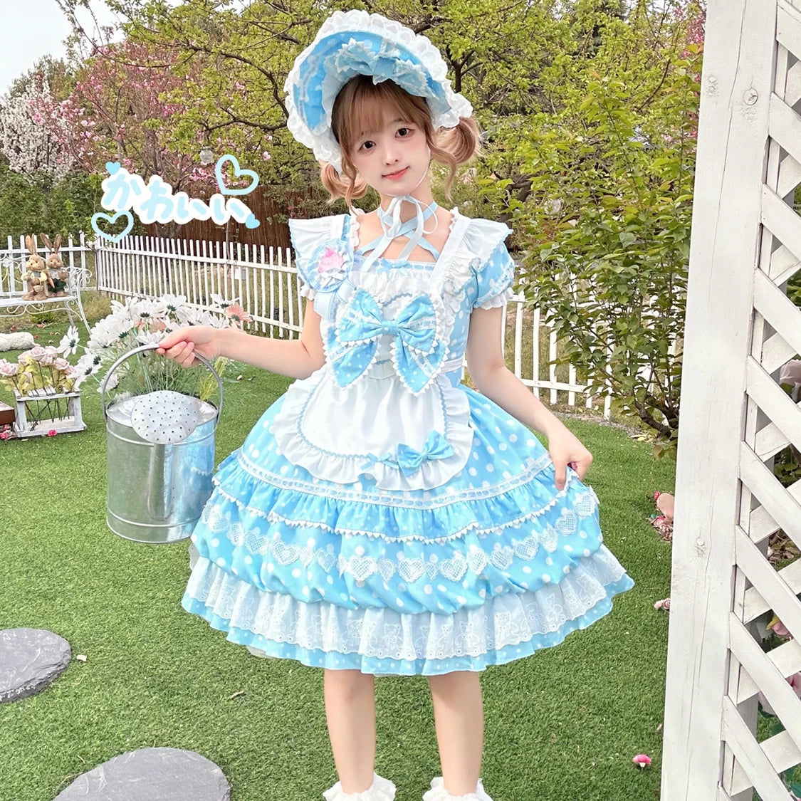 Lady Han Berry Bobo sweet lolita dress by Lolita Fetch, featuring a cute pink and berry-themed design with ruffles and bows.