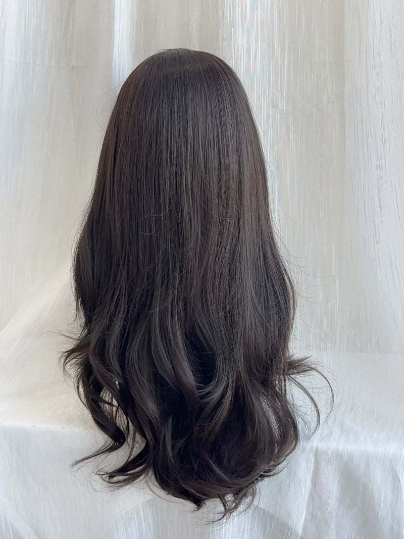 Kunkun Fish dark tea long wavy wig - view 3