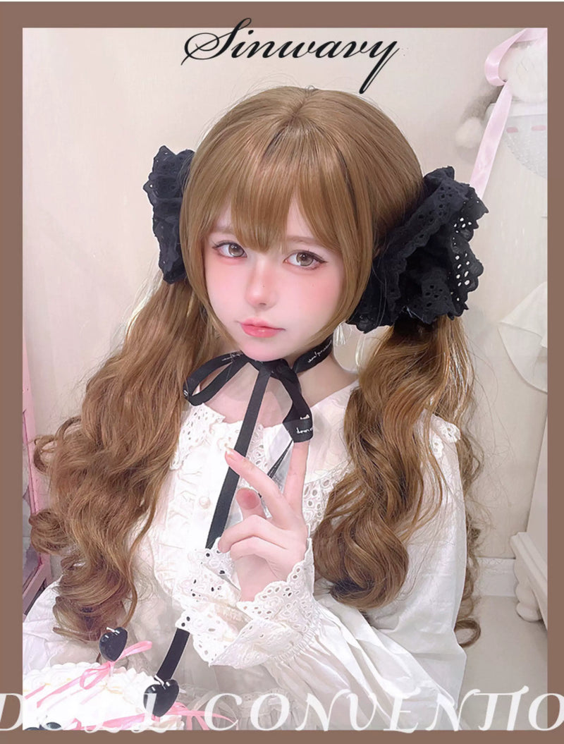 Honey gold-brown twin-ponytail Lolita wig - view 5