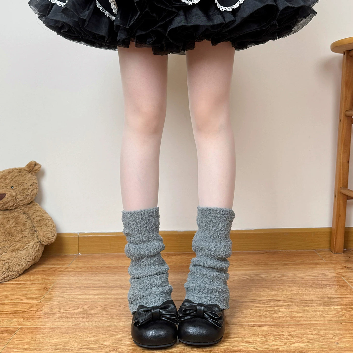Chubby Bear Tales - Antique Doll - Slouch Leg Warmers in Solid Colours