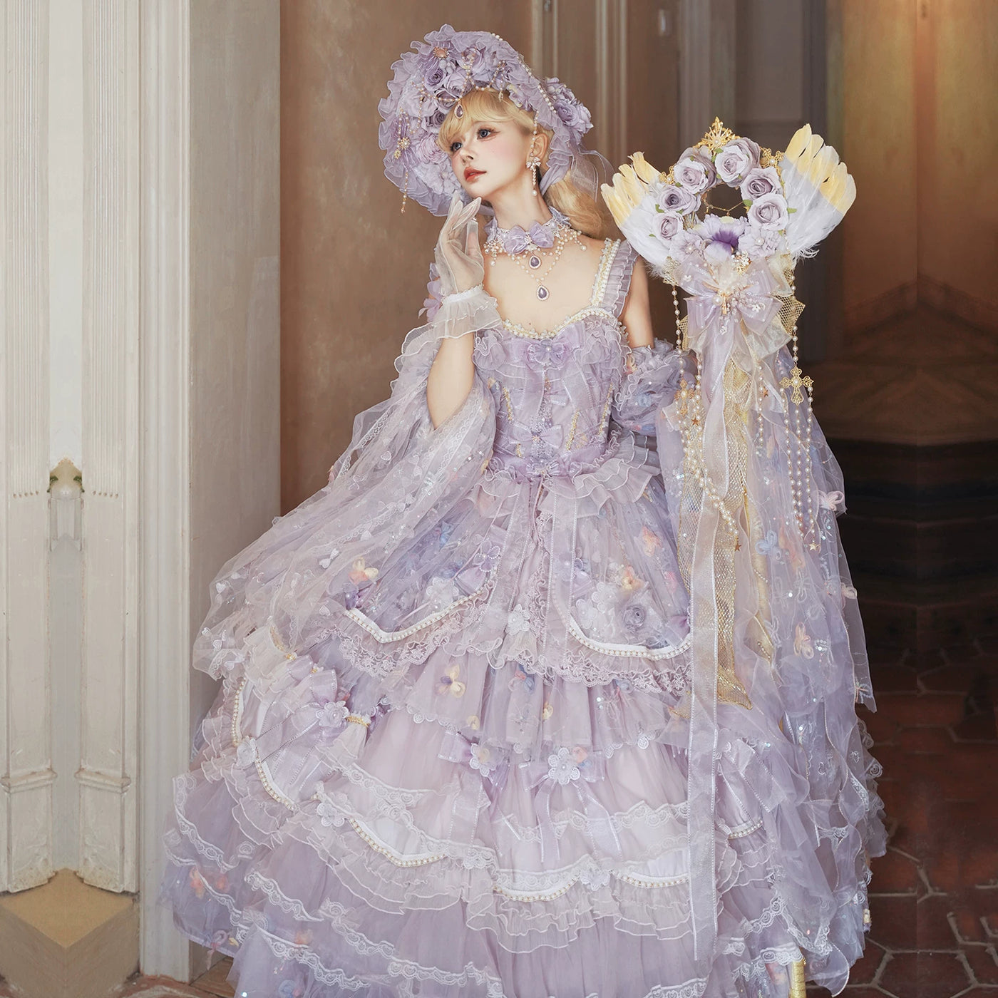 Cat Fairy - Princess on the Run - Lilac Lolita JSK