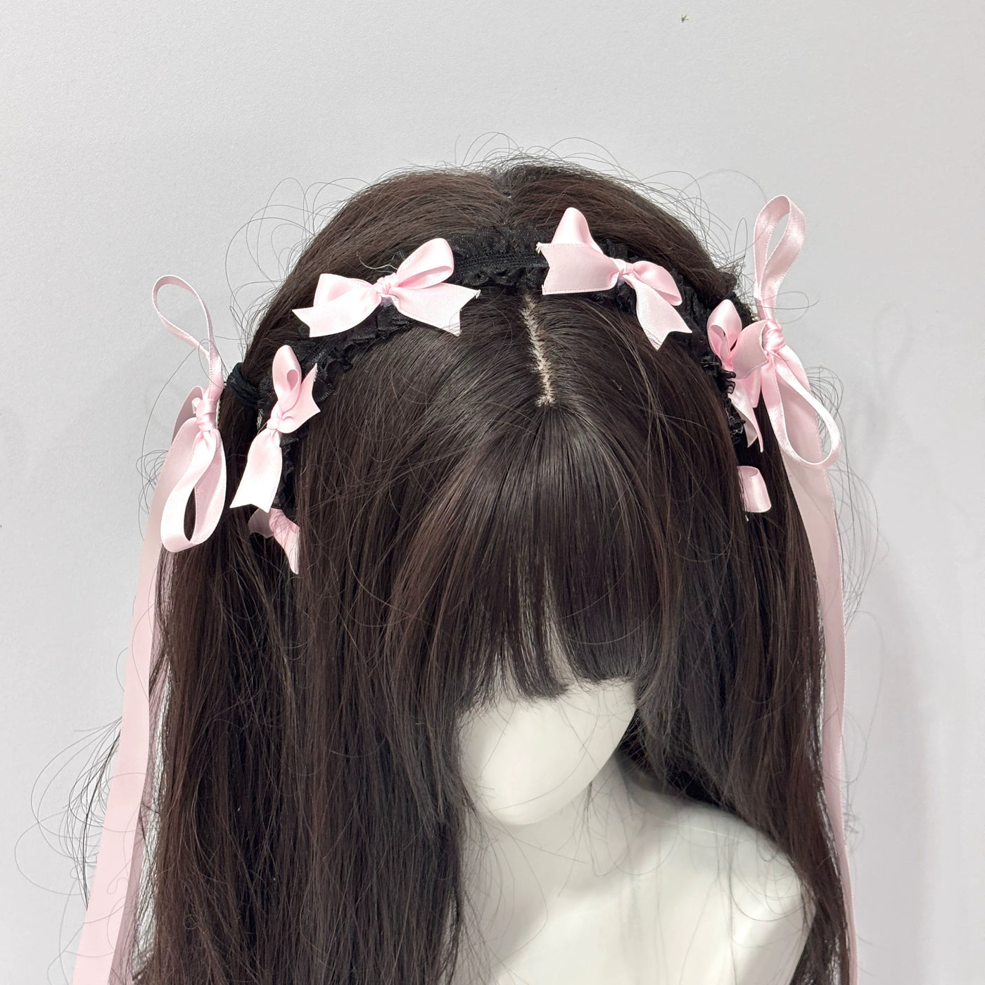 Cat Tart - Ribbon KC - Lolita Headband with Long Bow Ribbons
