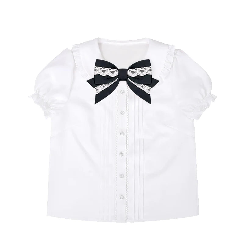 To Alice - Old School - Lolita salopette with a three-tiered ruffled skirt
