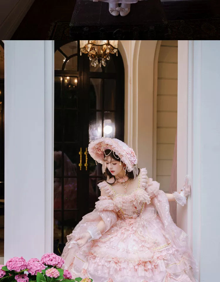 Cat Fairy - Princess on the Run - Misty Pink Lolita JSK
