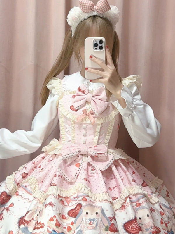 Sweetheart Dream - Bunny Party - Sweet Lolita JSK Dress Set