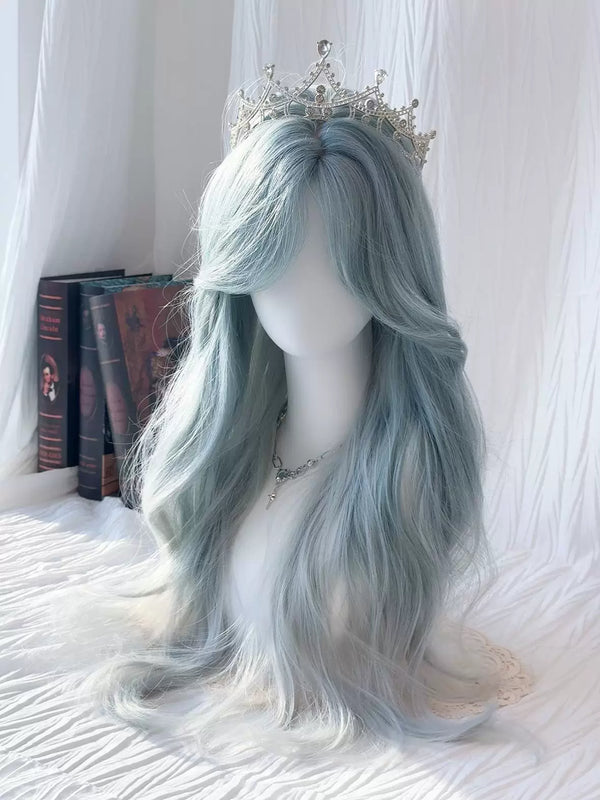 Kunkun Fish mint-blue gradient wavy wig - view 1