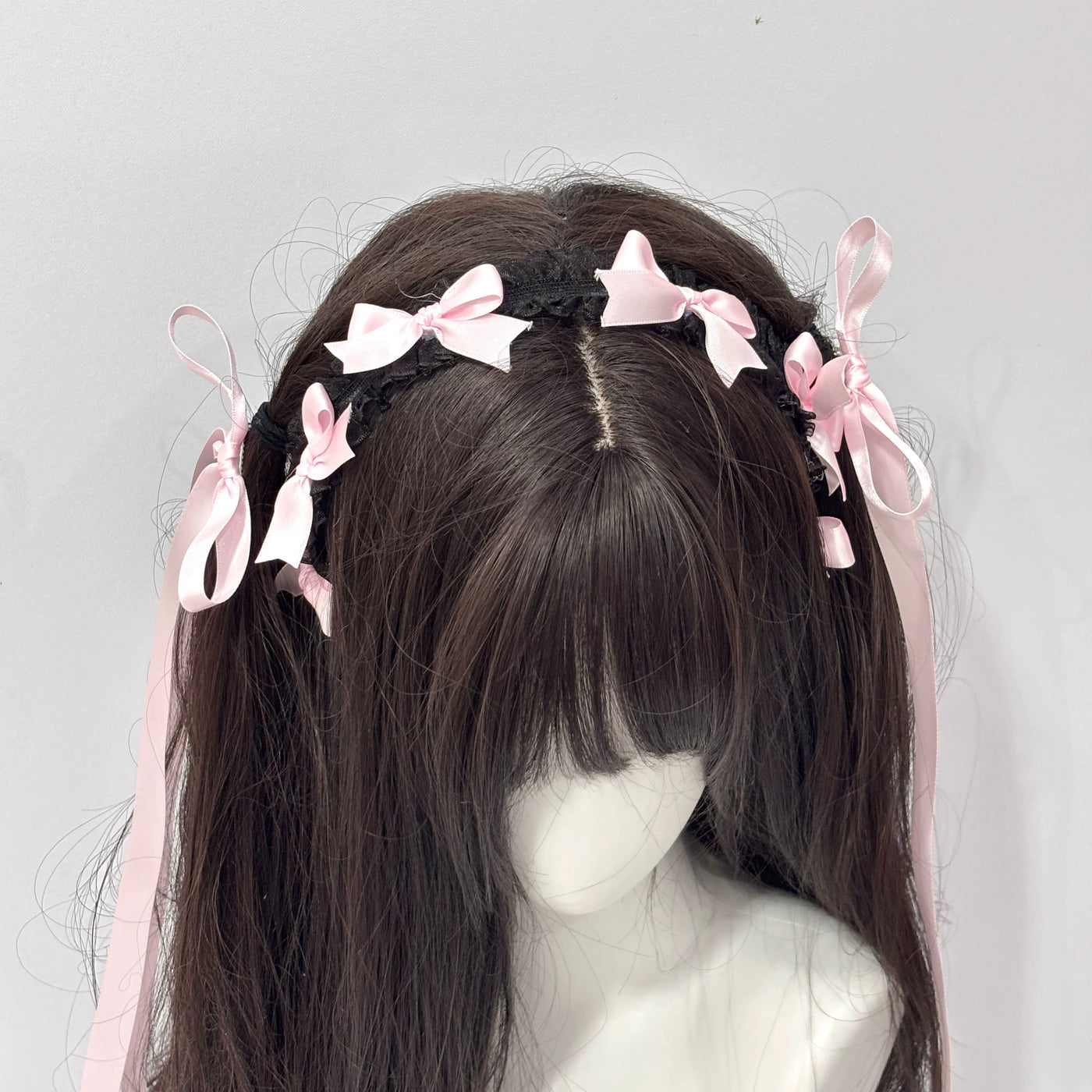 Cat Tart - Ribbon KC - Lolita Headband with Long Bow Ribbons
