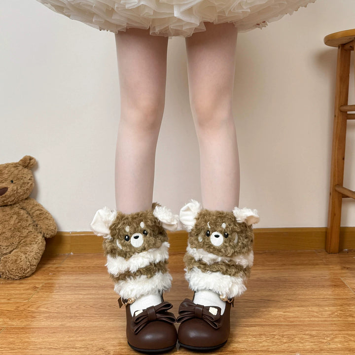 Four-Eyed Puppy - Plush Leg Warmers