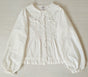 White Long Sleeve Blouse / XS