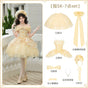 Short 7-piece set (Short skirt + corset + shawl + small bow + bow train + necklace + Bonnet) In stock / S