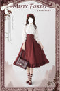 Vintage Red Skirt / Ready Stock / M