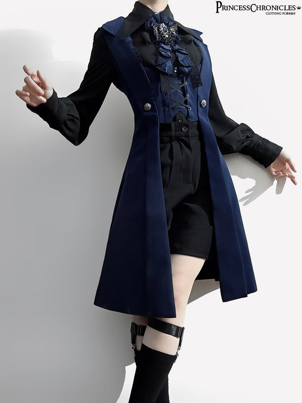 Princess Chronicles - The Night Prelude - Gothic Ouji Lolita Handsome Long Slim Vest