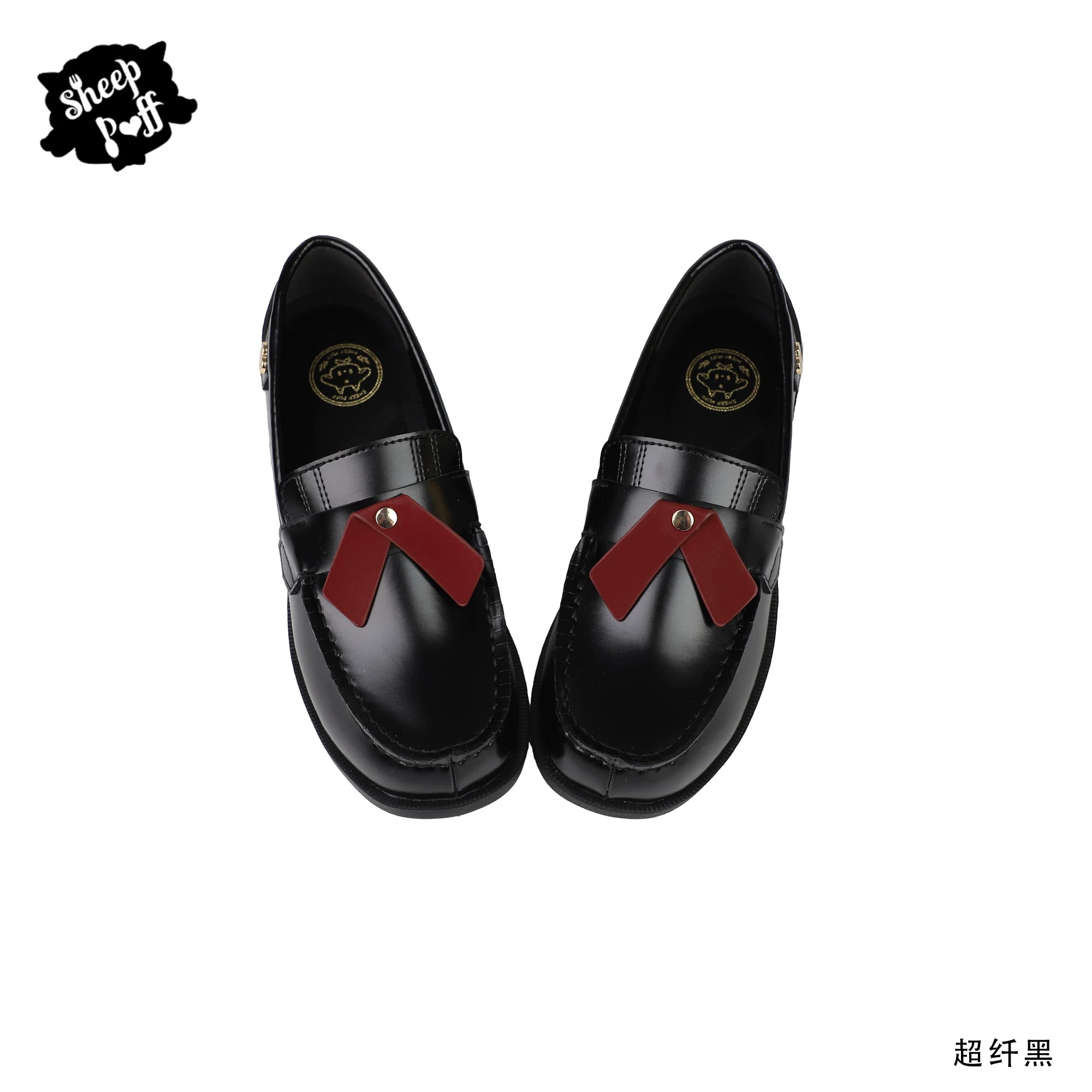 Sheep Puff Lolita shoes featuring a cute puff design, white color, and classic Mary Jane style for fashionable outfits.