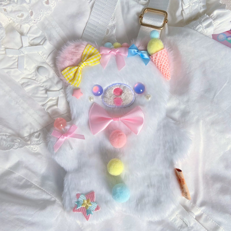Bear doll - Little Bear - Plush Crossbody Bag with a Bear Motif