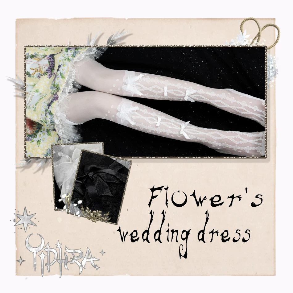 Yidhra Bridal Song Special Edition Lolita Tights – detail view 5