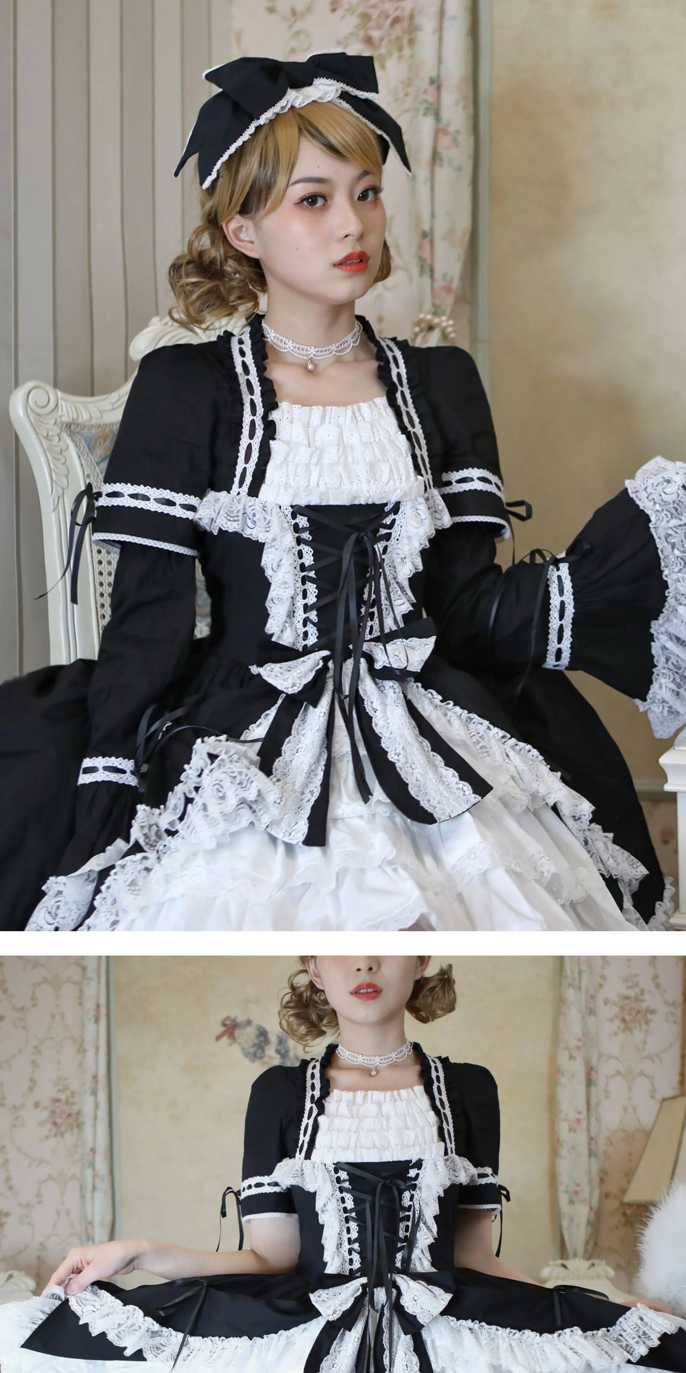 LACE GARDEN - Miss Rila - OP Dress with Hime Sleeves