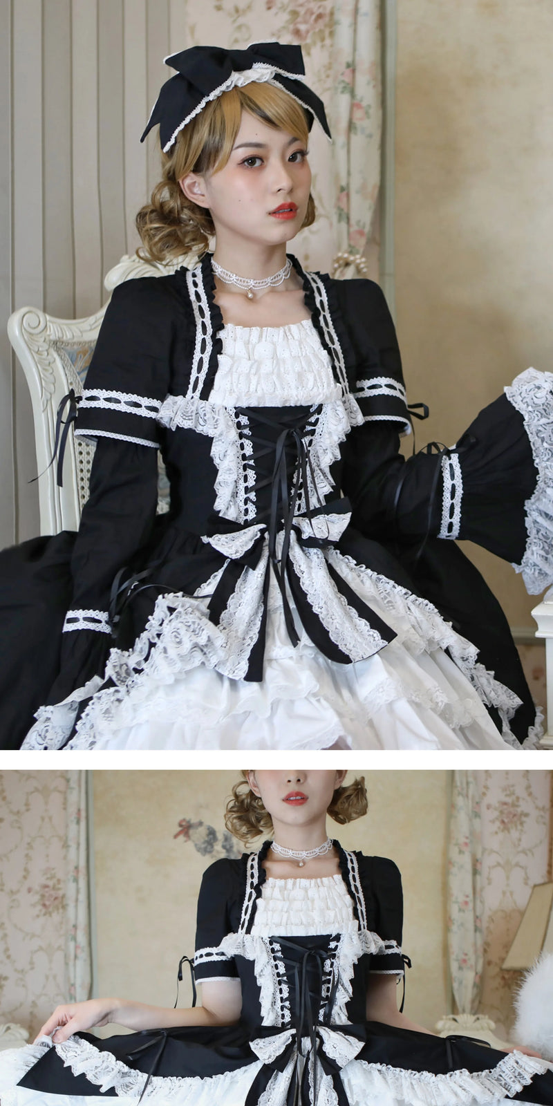 LACE GARDEN - Miss Rila - OP Dress with Hime Sleeves
