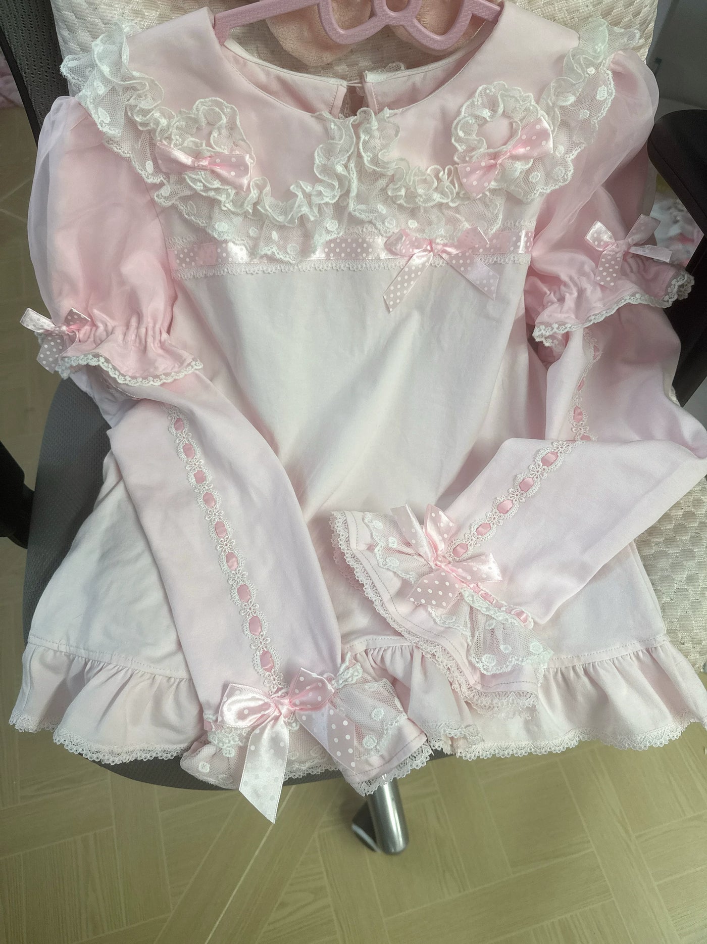 Galette Bunny - Lace Bow - Detachable-Sleeve Inner Layer with Lace Ruffles