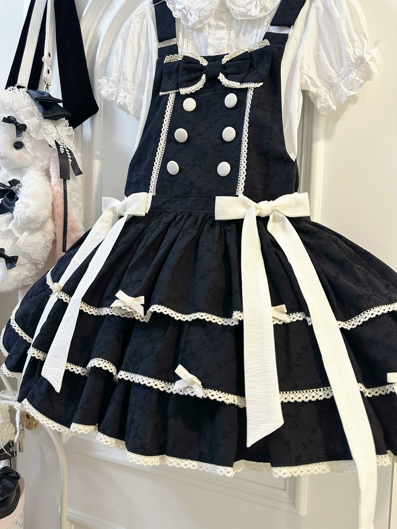 White Tea Story - Mianmian Ice - Three-tier 100% cotton lolita jumper