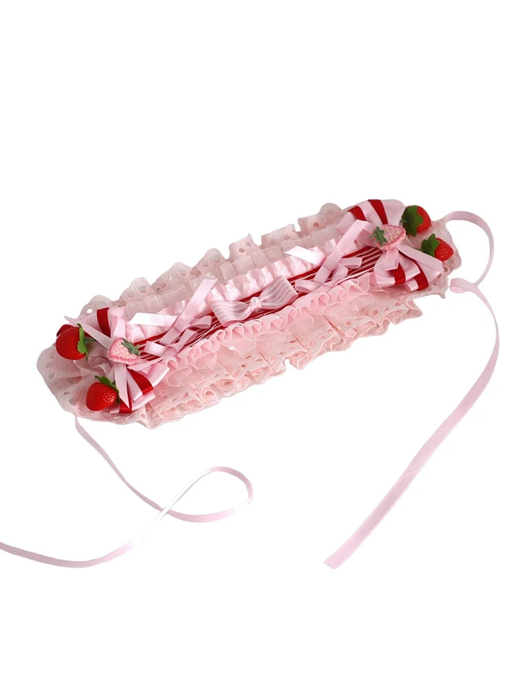 Xiaogui - Sweet Lolita Strawberry Head - Accessory Headwear