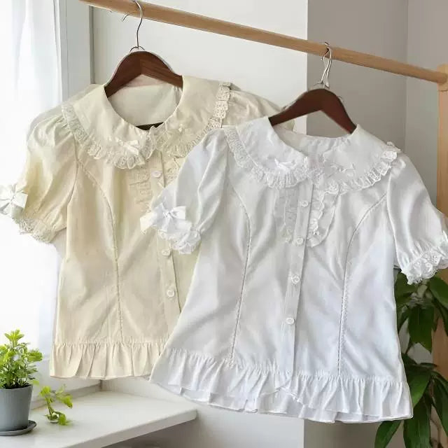 Sweetheart Dream Machine - Summer Doll - Blouse with a lace collar