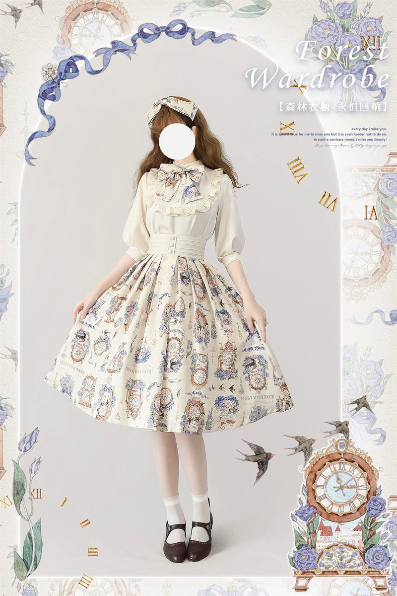 Forest Wardrobe - Eternal Echo - Printed Skirt or Ruffle Blouse - 3