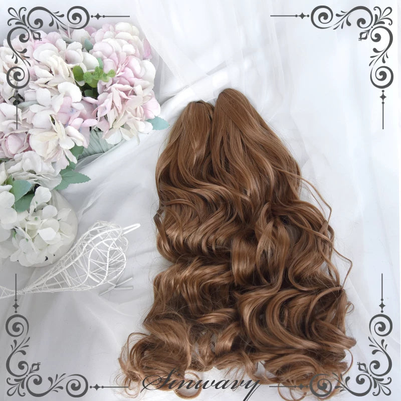 Honey gold-brown twin-ponytail Lolita wig - view 7