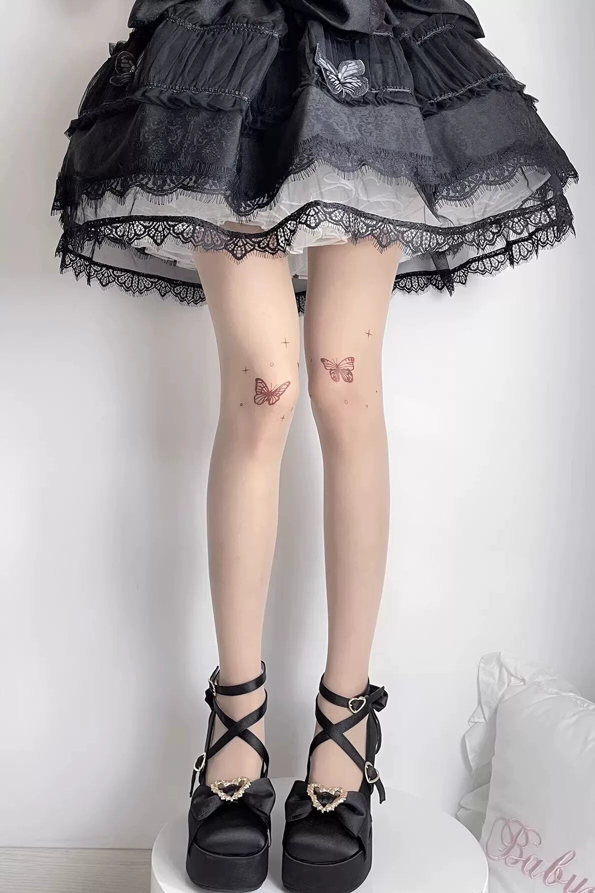 Fantasy Doll - Sweet Star Print - Patterned tights with star motifs