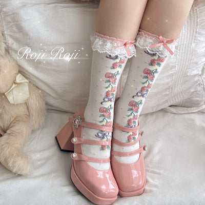 Autumn Sweet Lolita Cotton Thigh-high Socks 15730:211702