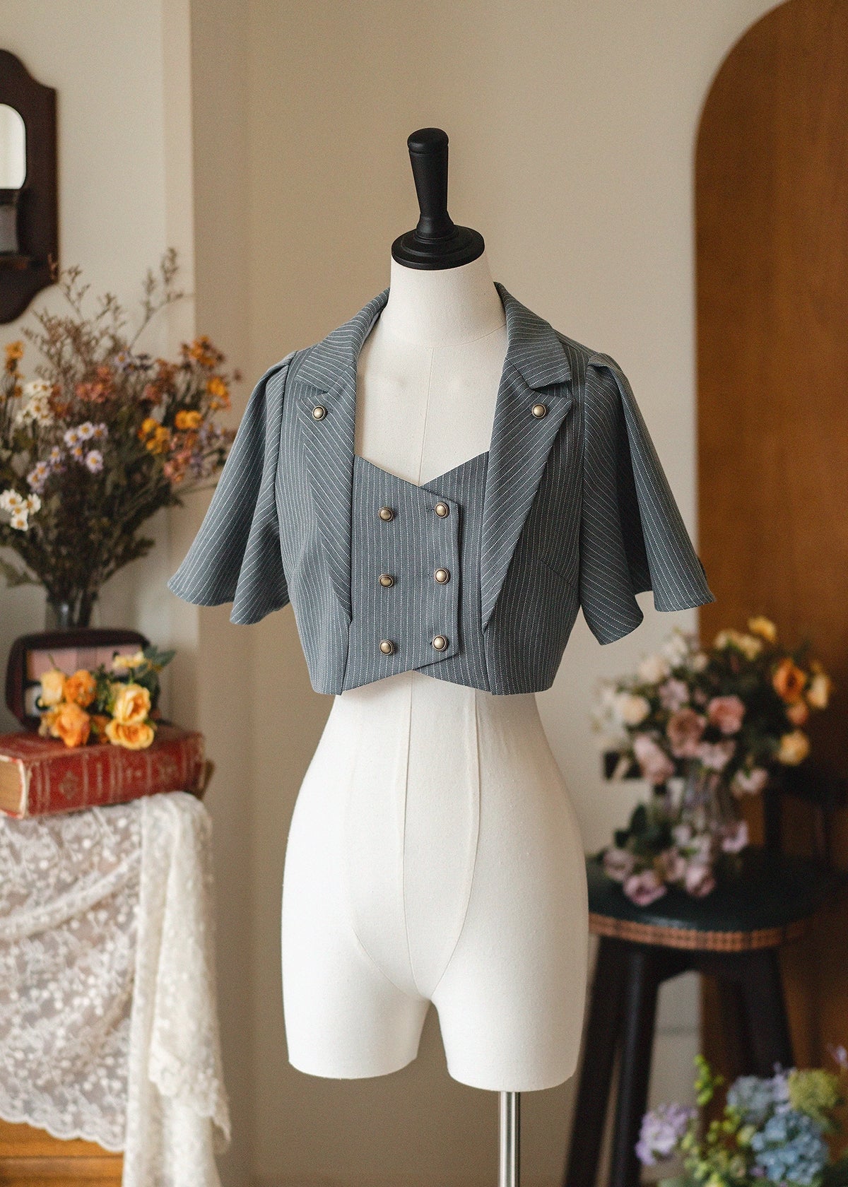 Forest Stationery - Classic Lolita SK Suit With Shirt And Coat (2XL L M S XL) 42087:725947