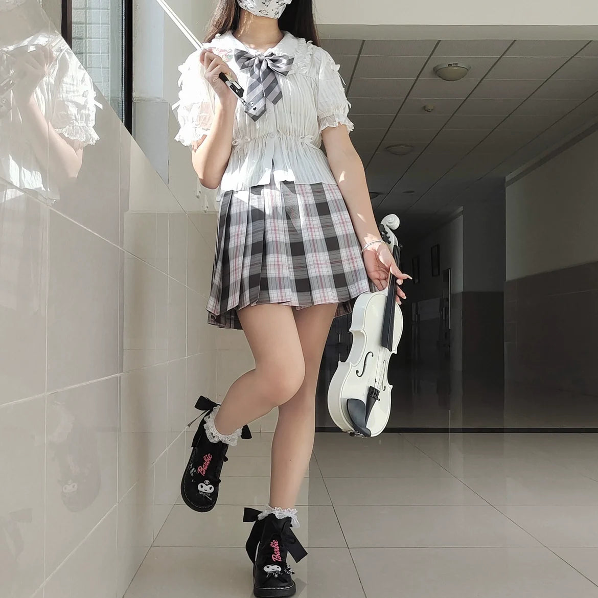 DMFS Lolita - Sweet Lolita Shirt Doll Collar - Blouse High-waisted Innerwear