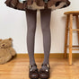 Light coffee / Thin-fleece stirrup tights recommended for 10~20 degrees