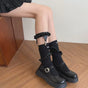 Black one pair + one clip ring / One size (35-39 sizes)
