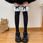 Black over-the-knee socks / One Size