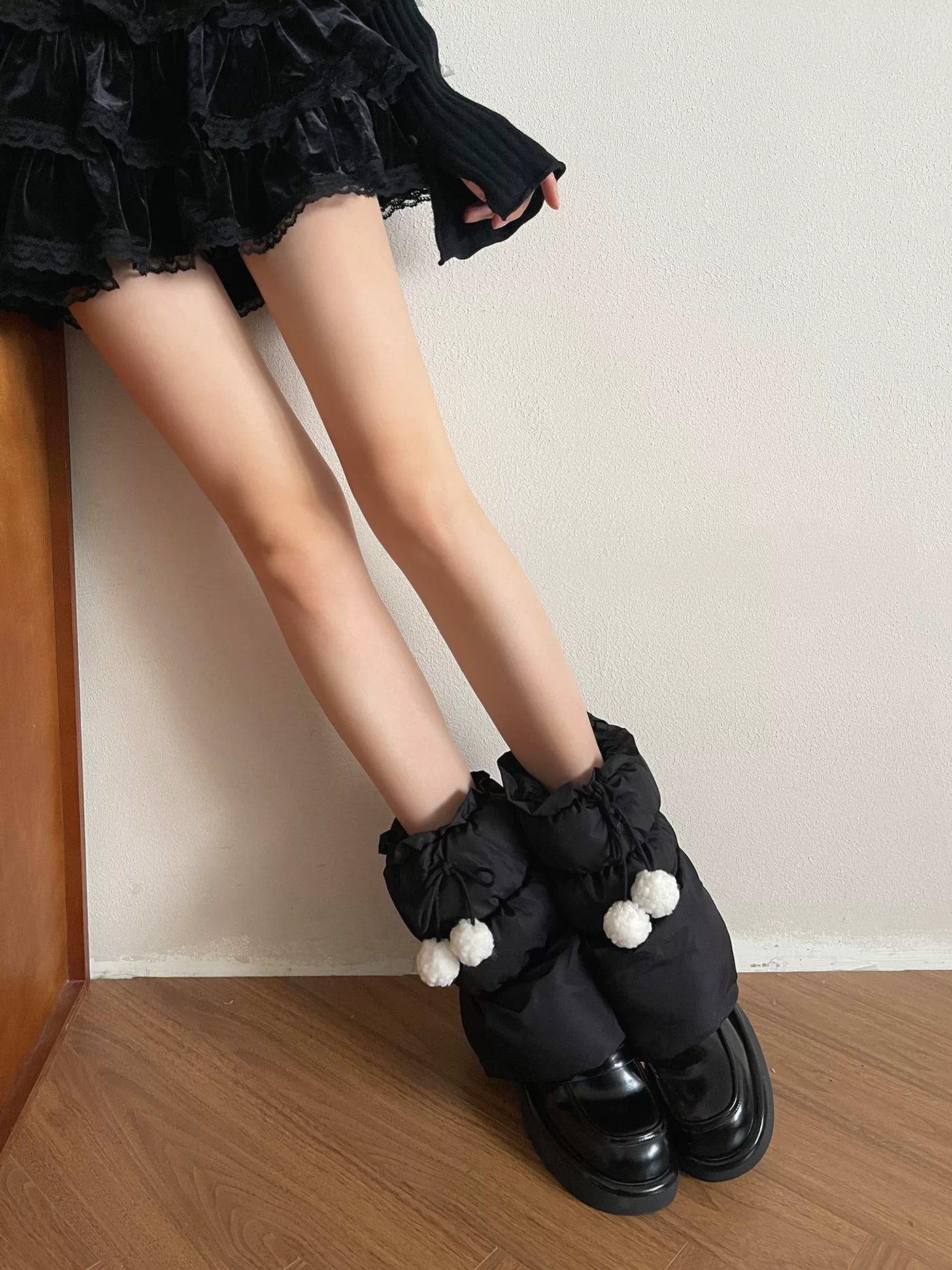 Sock Noble - Winter Pom Pom - Sock Covers with Plush Pom-Pom Ties