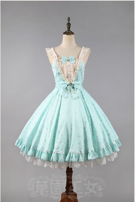 Strawberry Witch - Midsummer Star - Foil Printing Lolita JSK Dress Solid Color