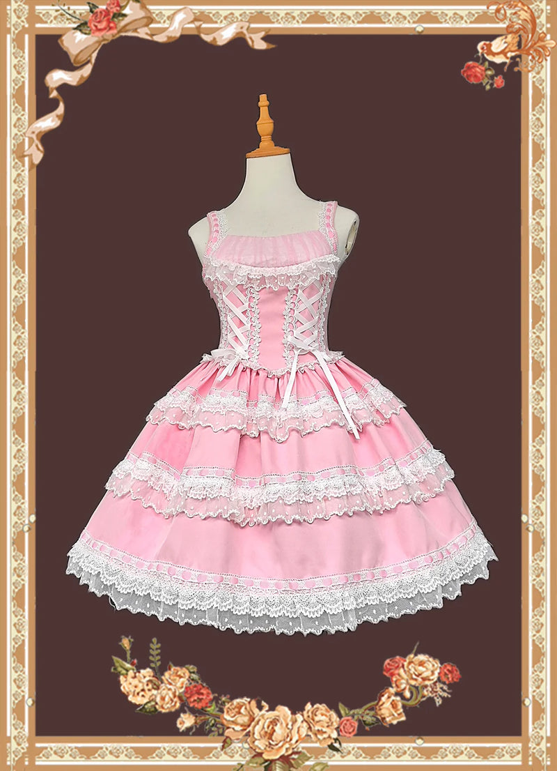 Infanta - Doll in the Mirror - Contrast Lace JSK