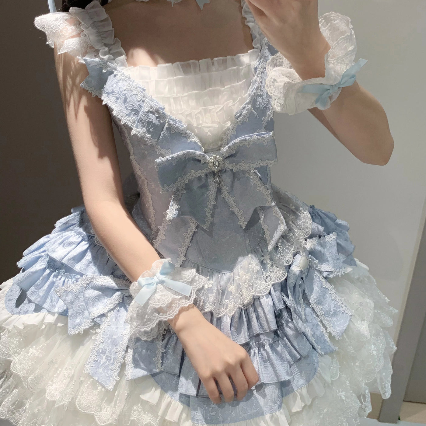 Alice - Dreamy Bouquet - Coordinating Accessory Pieces with Lace Trim
