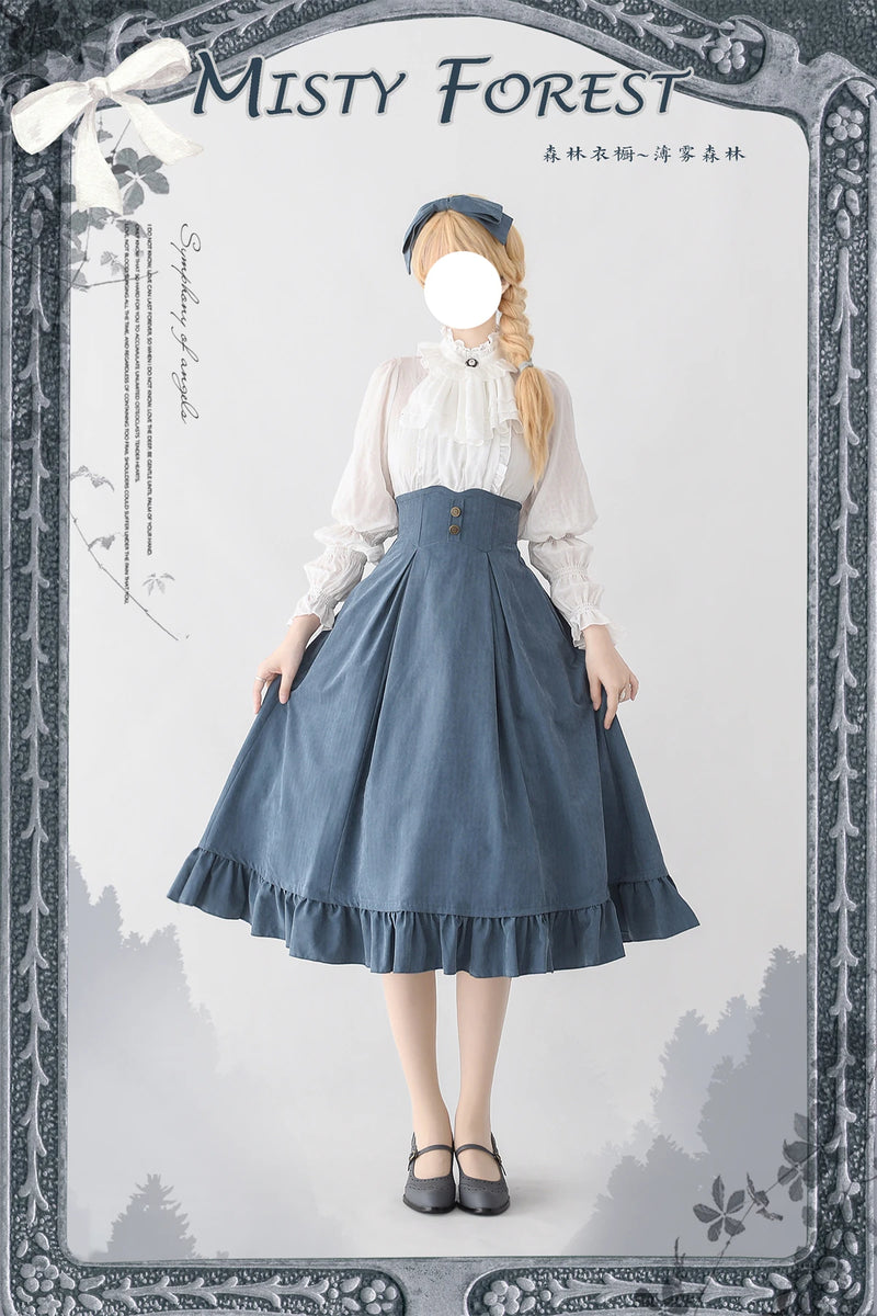 Forest Wardrobe - Misty Forest - Boned Skirt, Waistcoat or Blouse - 8