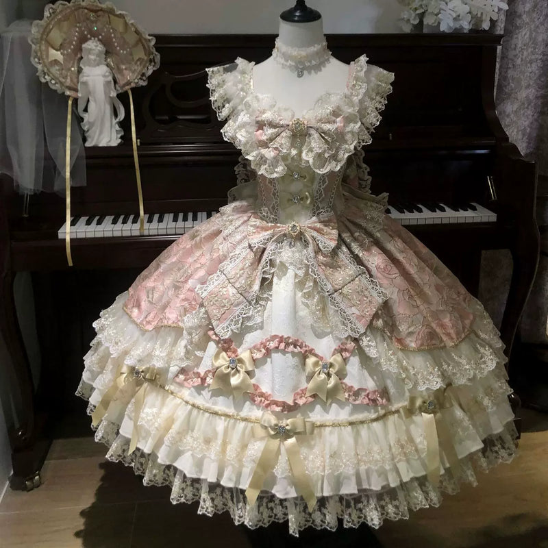 Confession Sweetheart - Gilded Waltz - Sweet Lolita jumper skirt