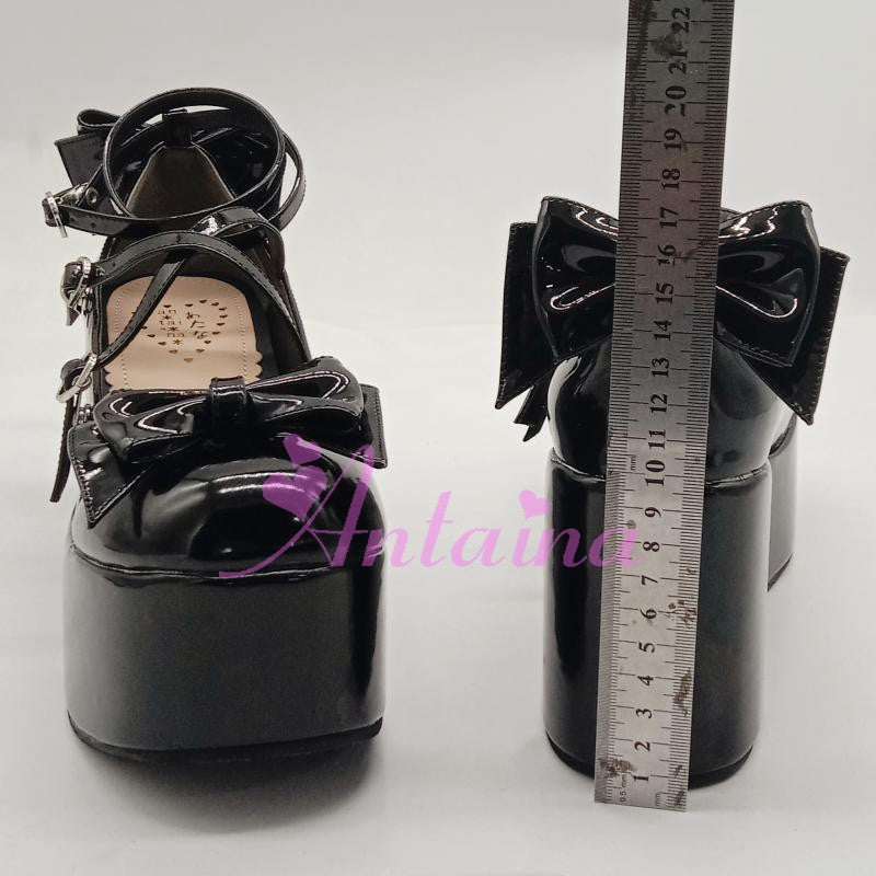 Antaina - Lolita Bow Platform Shoes Multiple - Colors Shoes