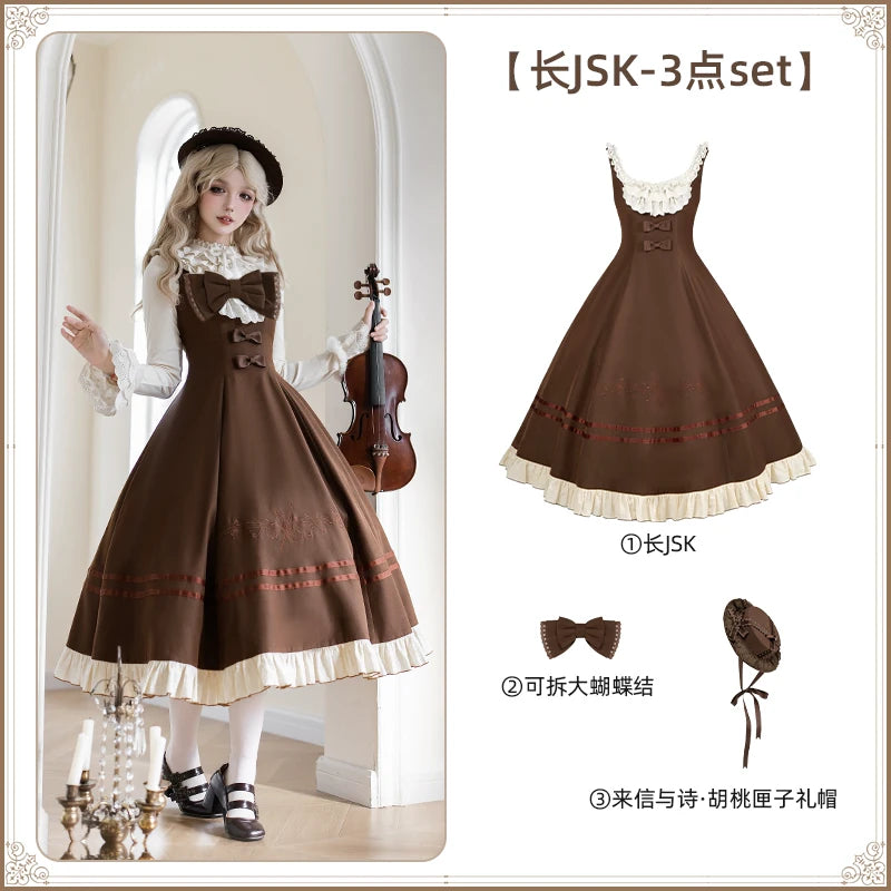 With PUJI - Oak Melody - Classic Lolita JSK, Bust Supporting Dress detail view 9