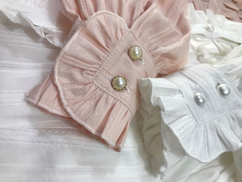 Yilia - Korean Fashion Cotton Lolita Blouse - Innerwear