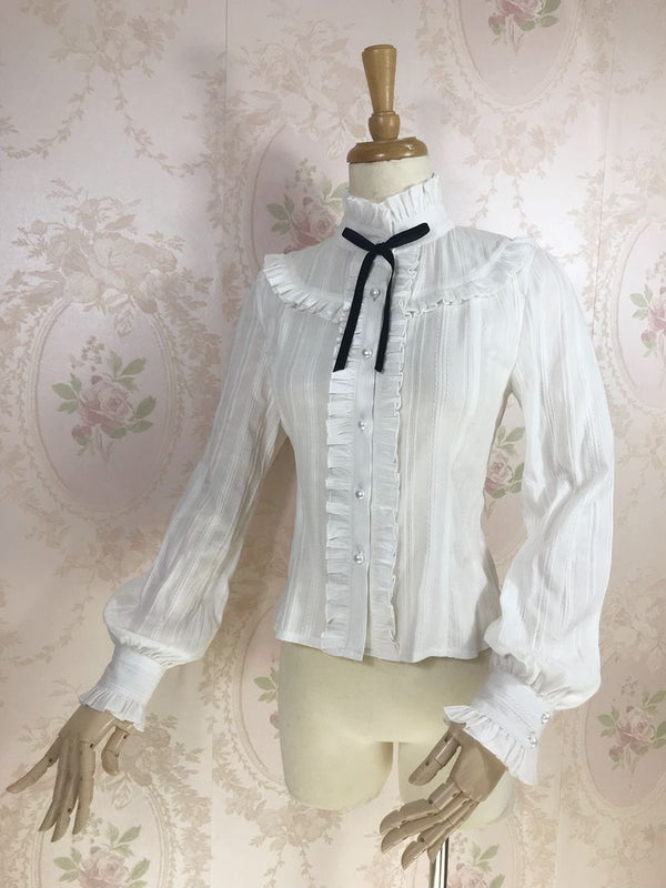 Yilia - Korean Fashion Cotton Lolita Blouse - Innerwear