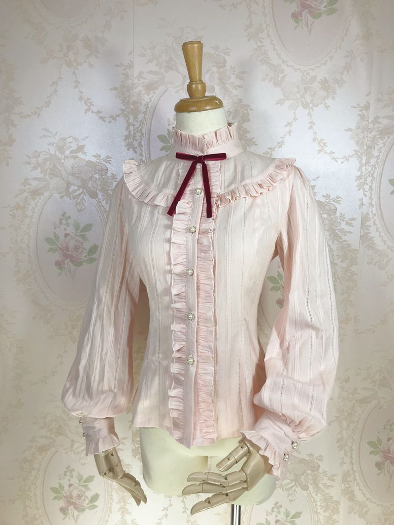 Yilia - Korean Fashion Cotton Lolita Blouse - Innerwear