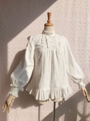 Yilia - Sous-vêtement japonais Lolita en coton à manches longues