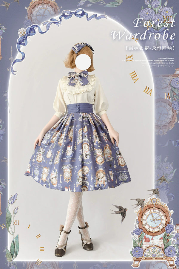 Forest Wardrobe - Eternal Echo - Printed Skirt or Ruffle Blouse - 1