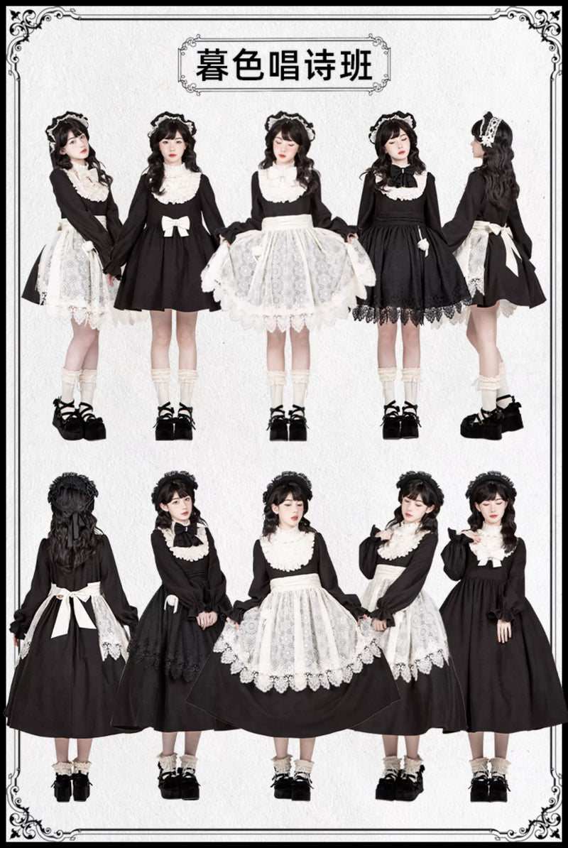 With PUJI - Twilight Choir - Lolita OP Dress detail view 6